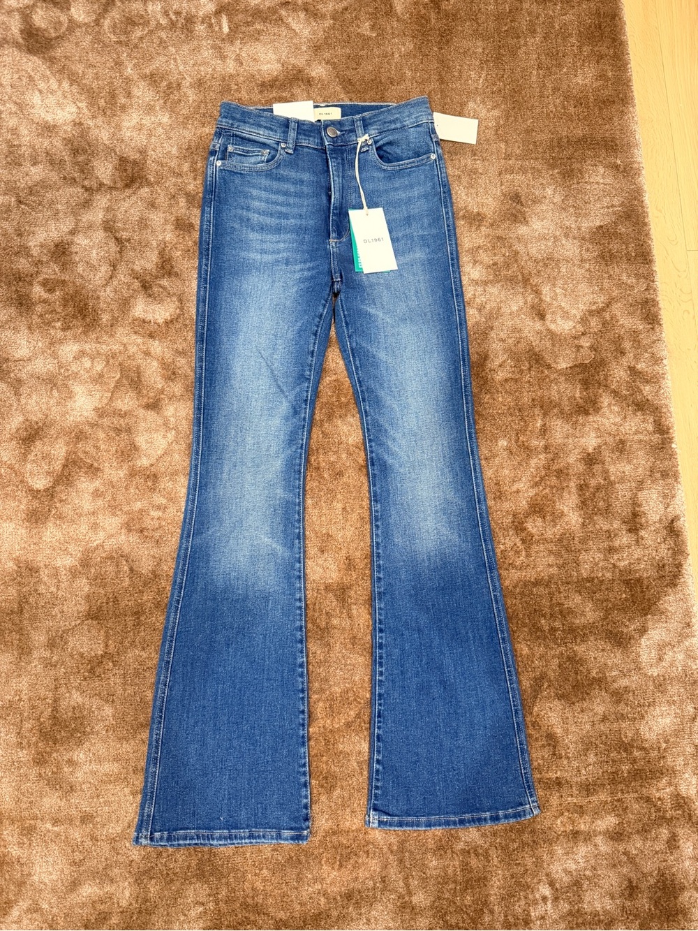 DL1961 Bridget Boot High Rise Instasculpt 33" in Blue Harbor